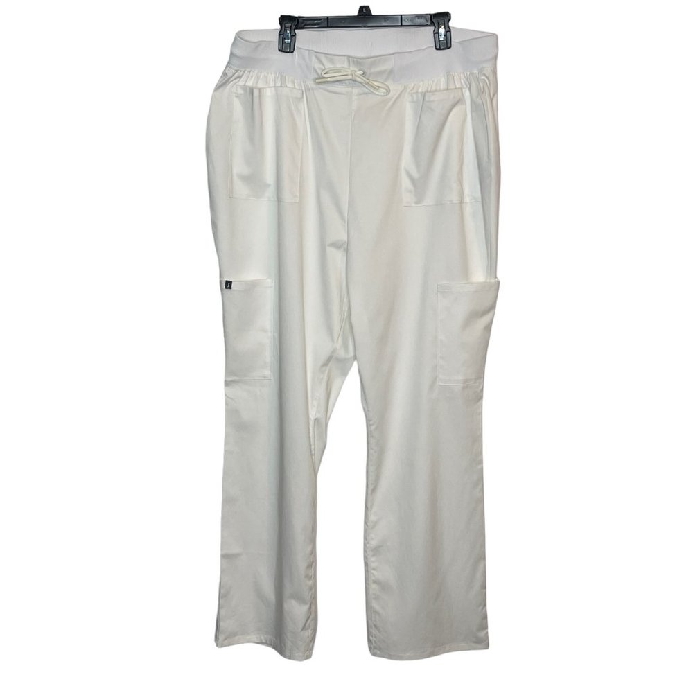 JAANUU Scrubs 6 Pocket White Drawstring 2XL NWT Healthcare Stylish Careerwear
